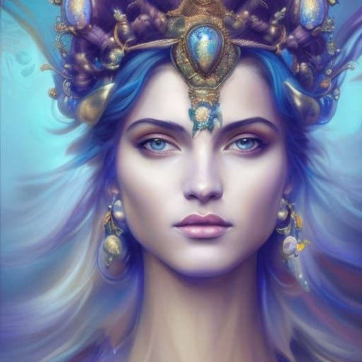 Sumerian Goddess Inanna - AI Generated Artwork - NightCafe Creator