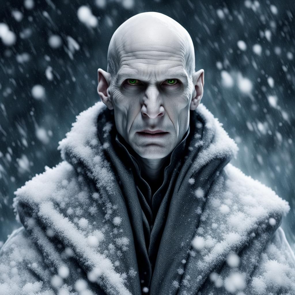 Coldemort: "Y'er a blizzard, Harry!!"  by @VLQ