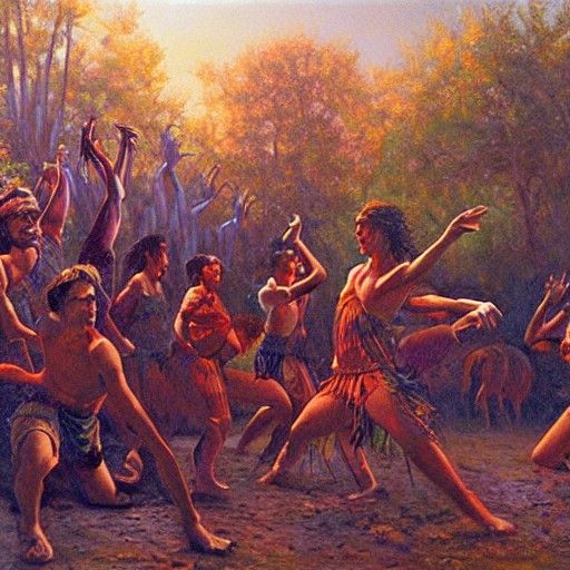 Prehistoric dance party