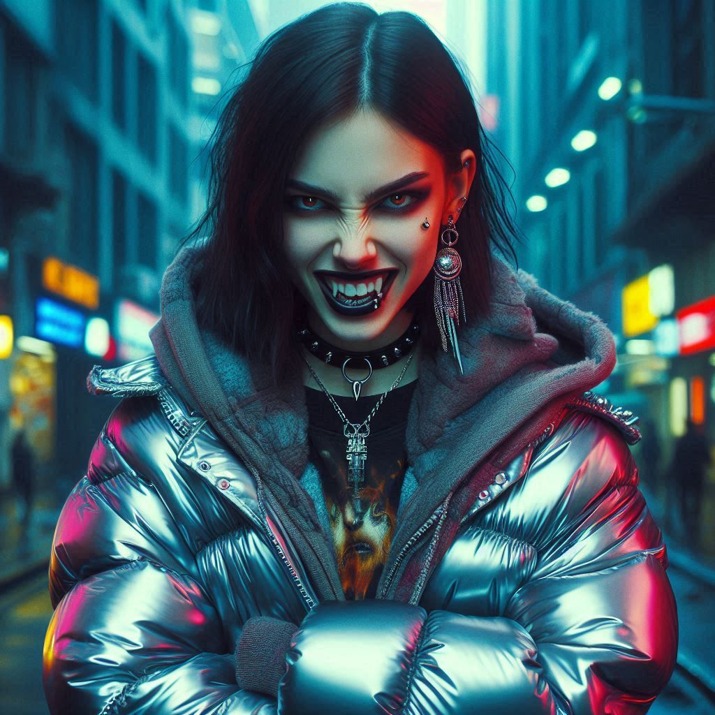 Urban female gothic vampire