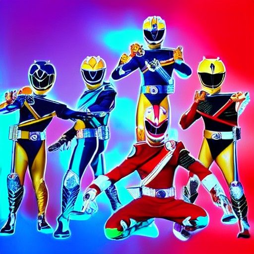 Power Rangers Dino Fury rangers wearing Uchuu Sentai Kyuranger suits ...