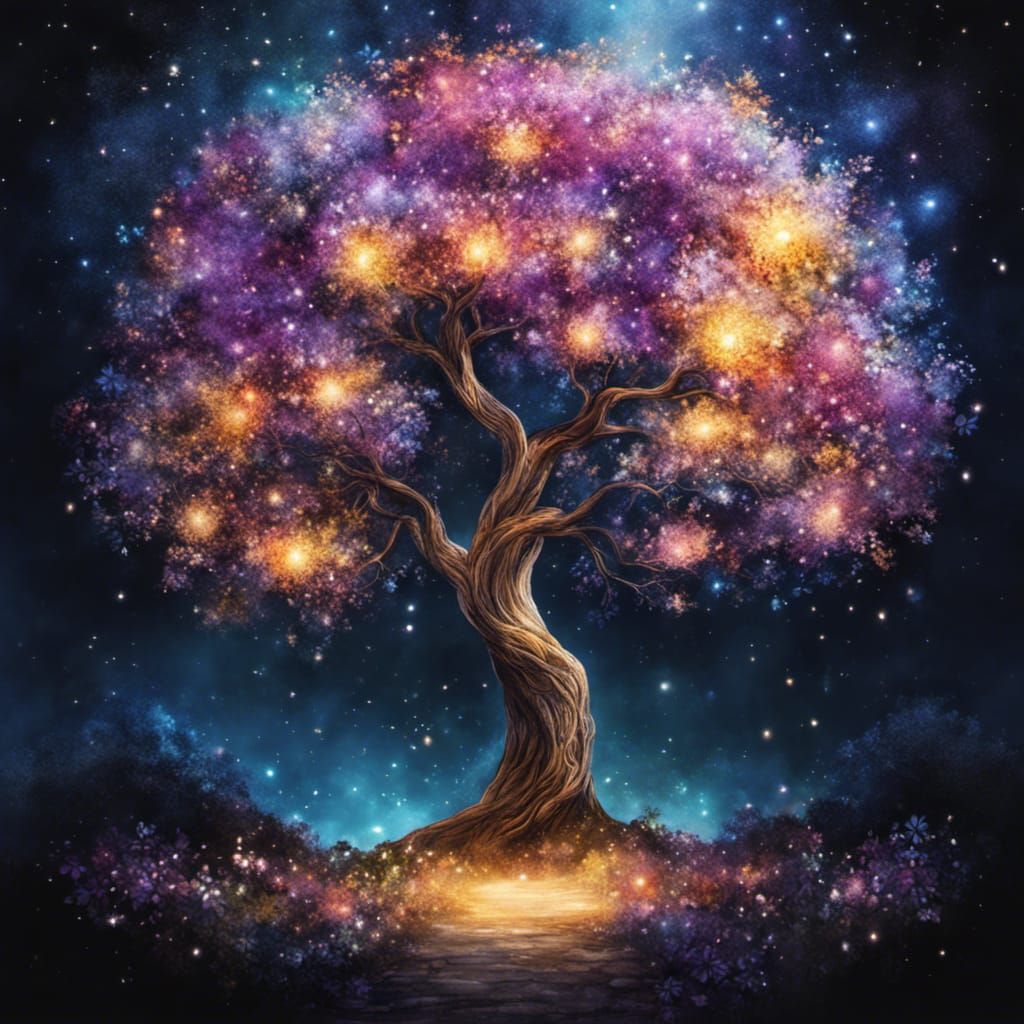 glitter tree