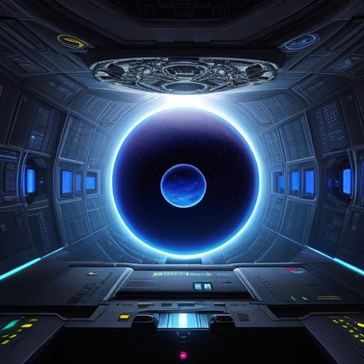 A portal in the Dyson Sphere opens beneath your ship