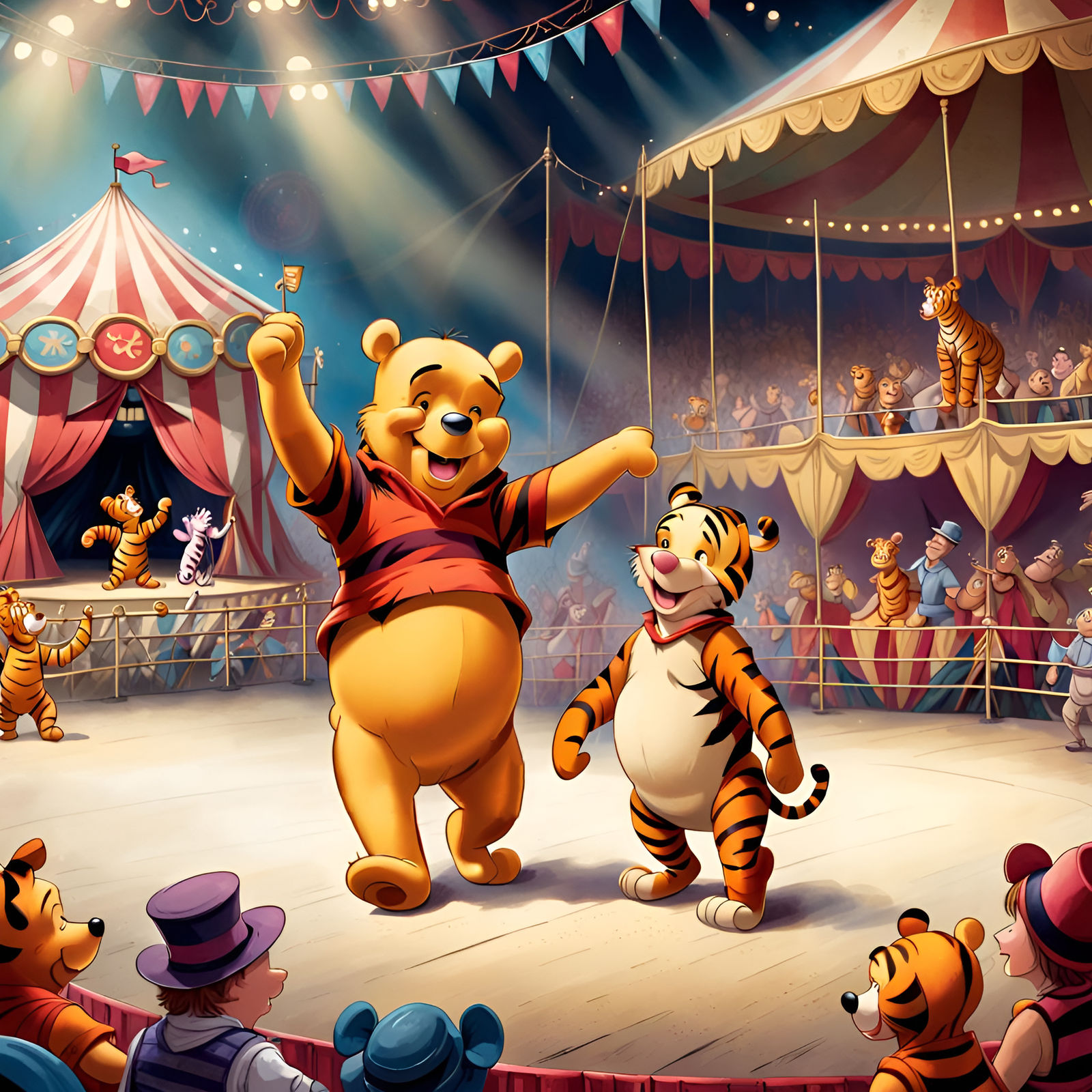 Winnie the Pooh at the circus