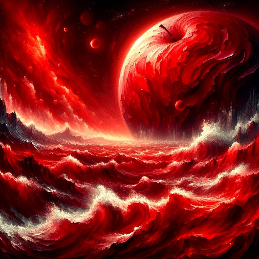 Waves of crimson