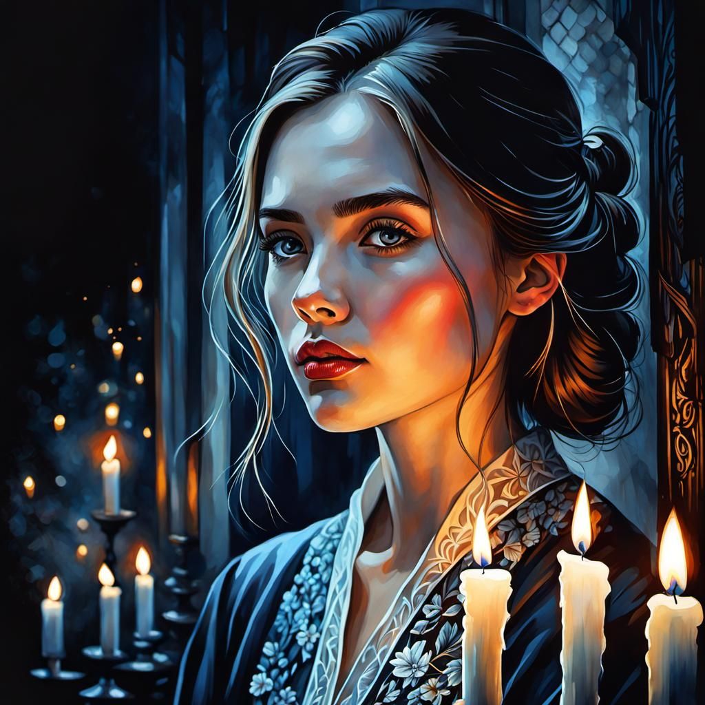 Candlelit - AI Generated Artwork - NightCafe Creator