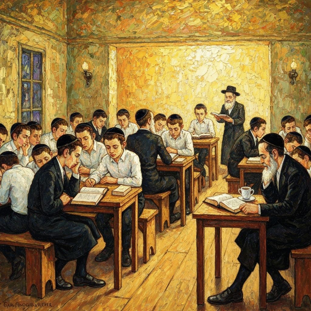 The vibrancy of learning in a Yeshiva!