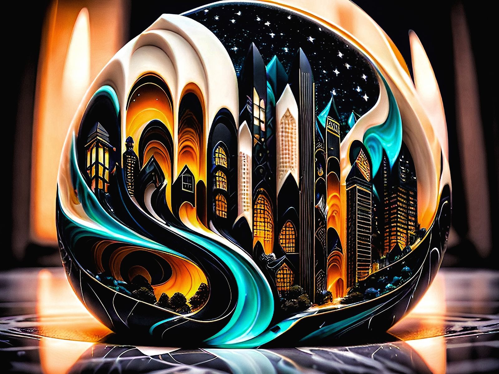 Surrealistic Cityscape