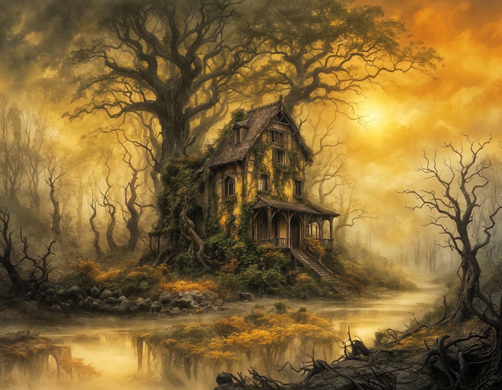 Decrepit forest house  by @JackKerouac