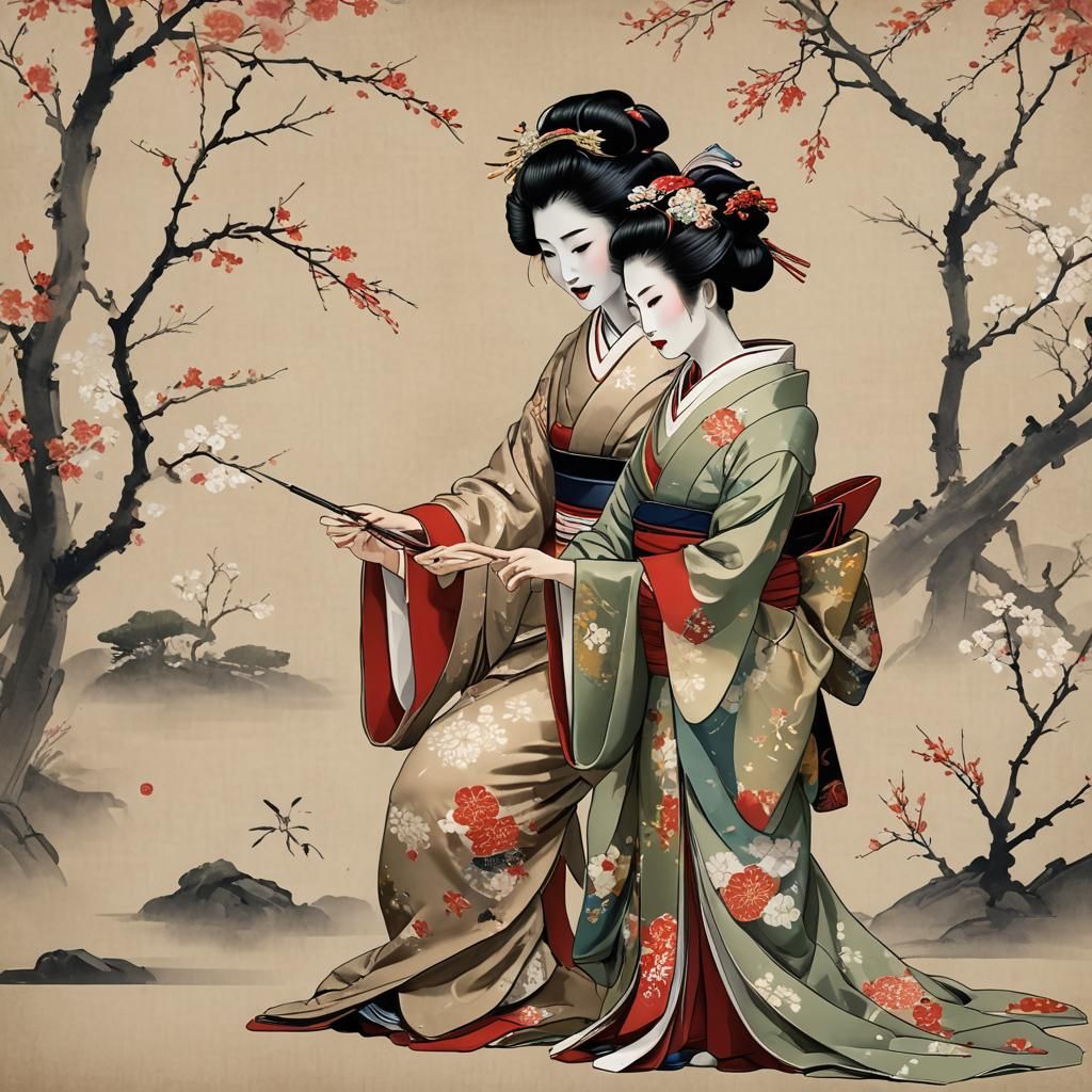 Teaching a geisha