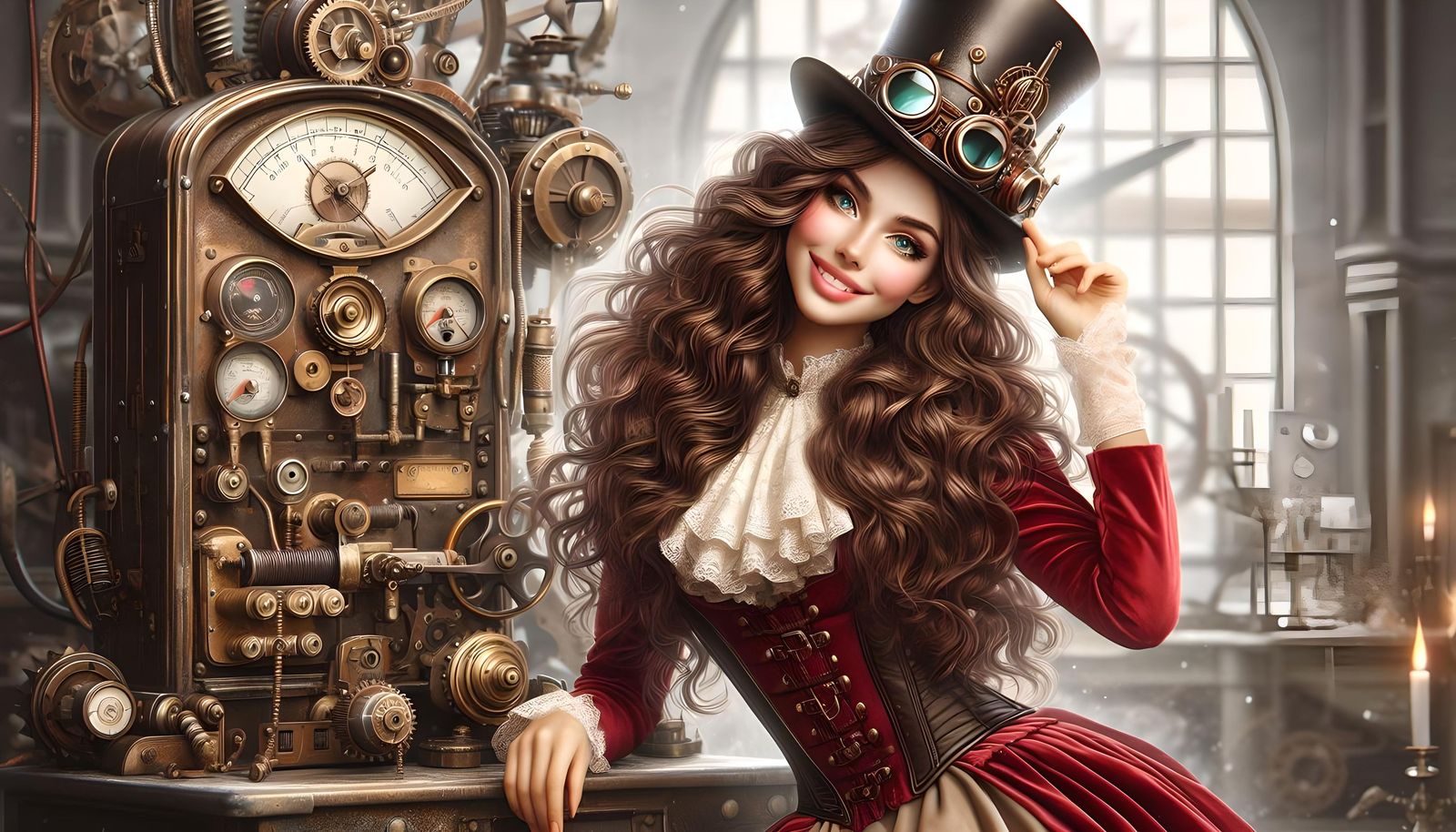 She knows how to fly this thing!