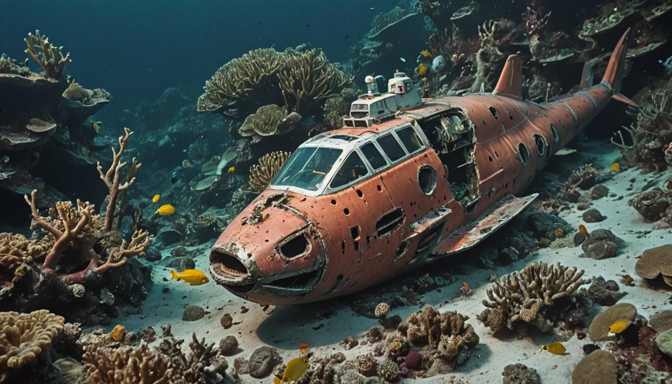 Diving to the spaceshipwreck. Because it is one.