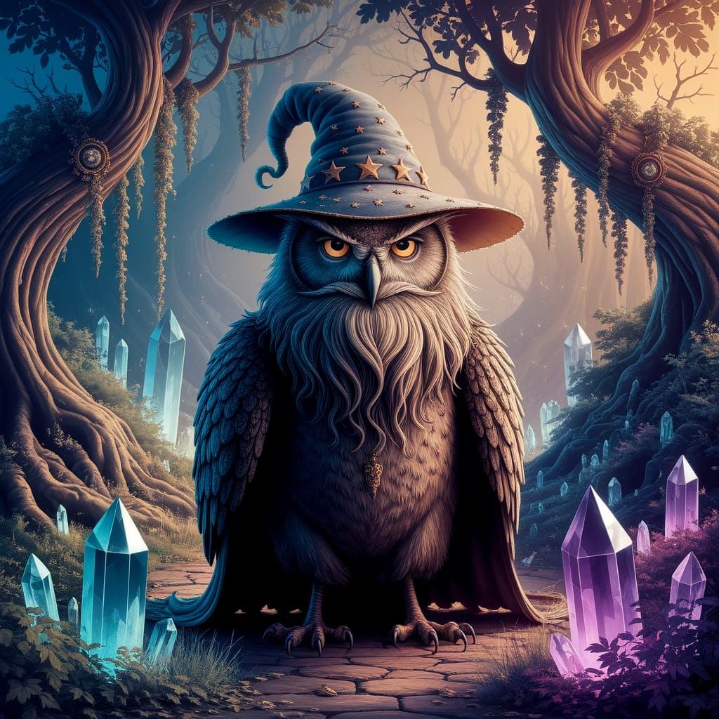 Wise Old Owl  by @NectarinePie