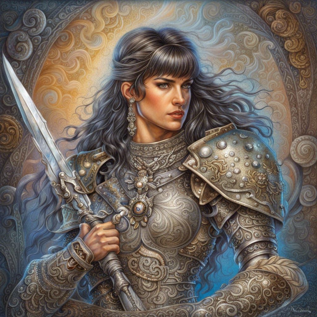 Female Warrior - AI Generated Artwork - NightCafe Creator