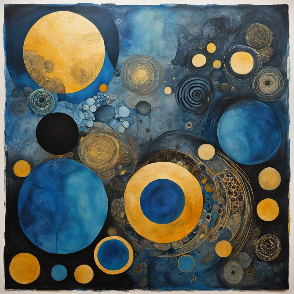 Blue. Surrealistic mixed media. (0)  by @Mary