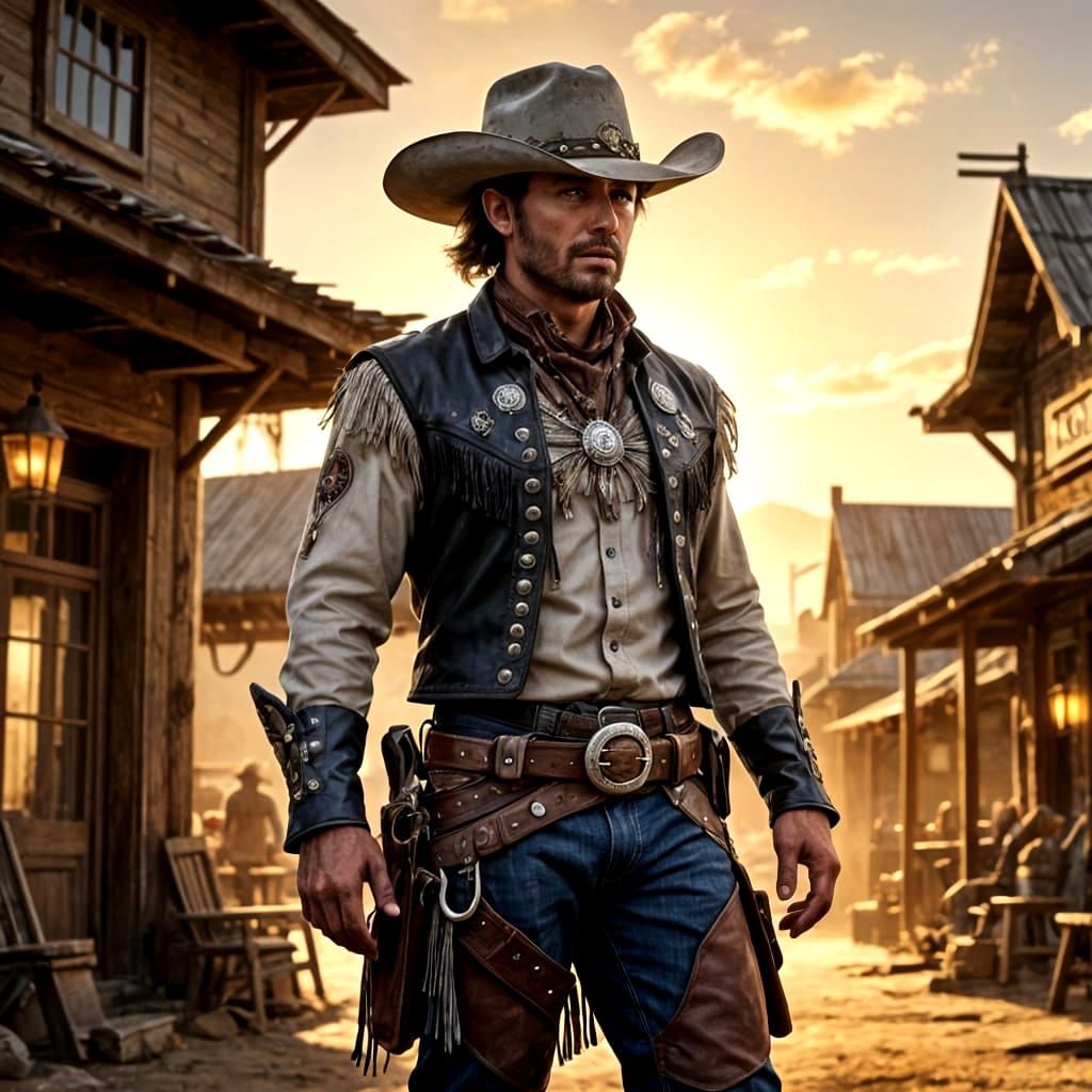 Cowboy Gunslinger Dude  by @Vic Williams