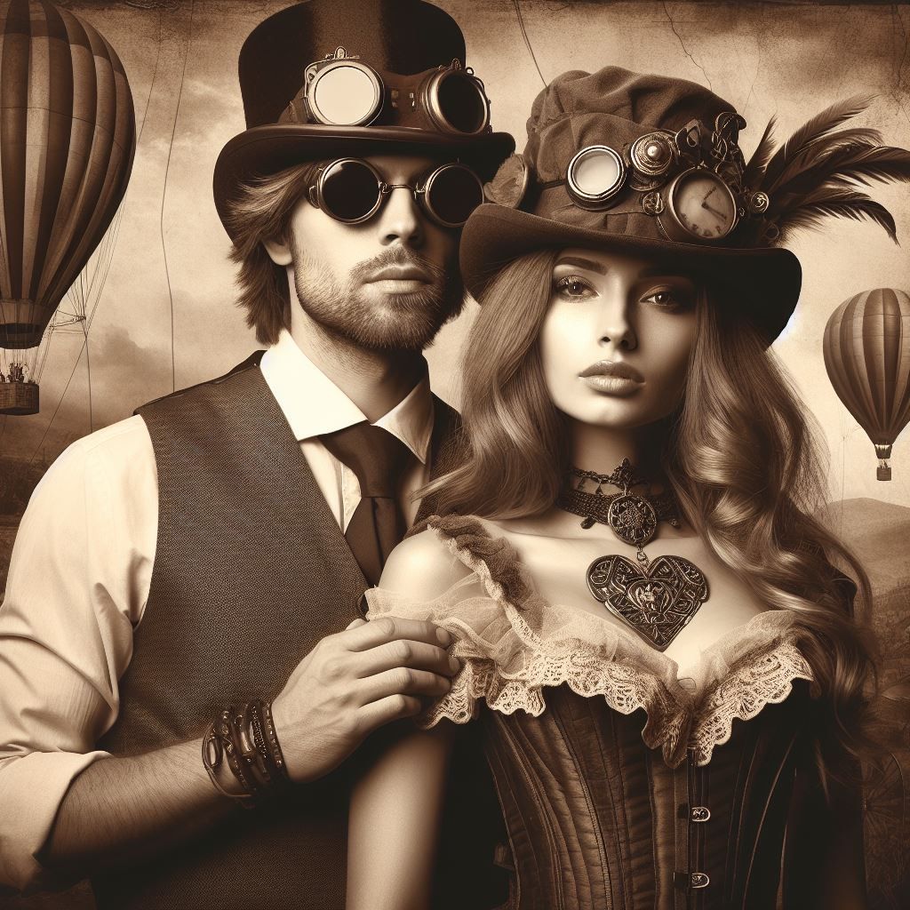 Steampunk couple