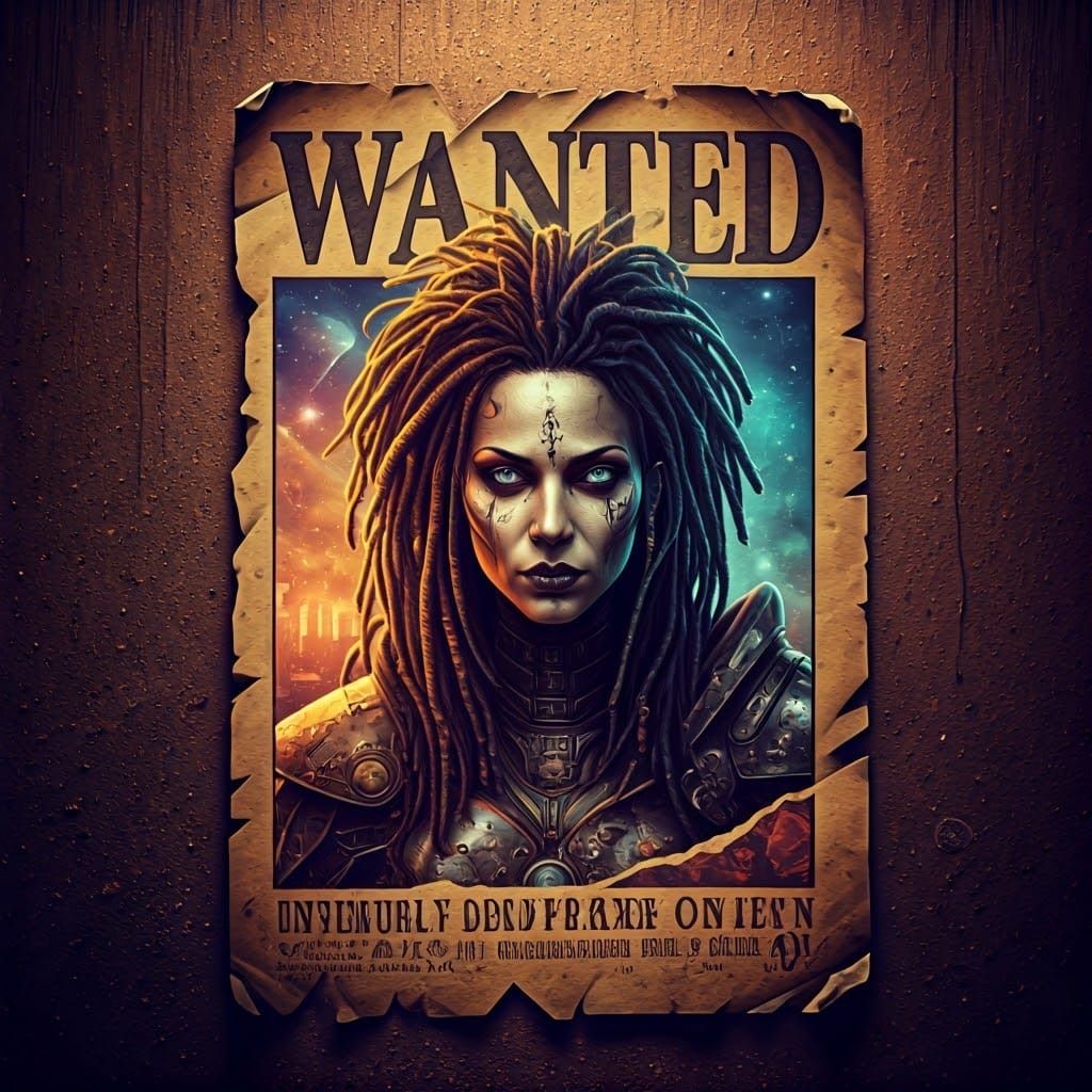 Wanted  Space Pirate Queen   by @Nairy