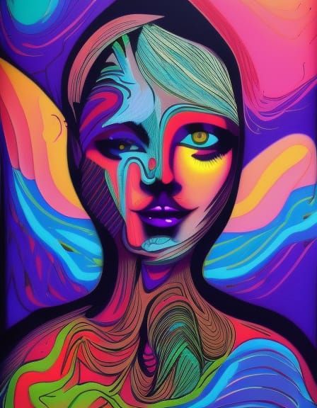 Colorful portrait - AI Generated Artwork - NightCafe Creator