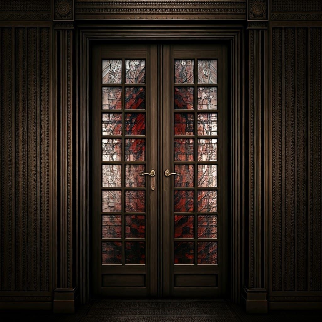 Industrial Logo Design with Mirrored Abstract Shapes