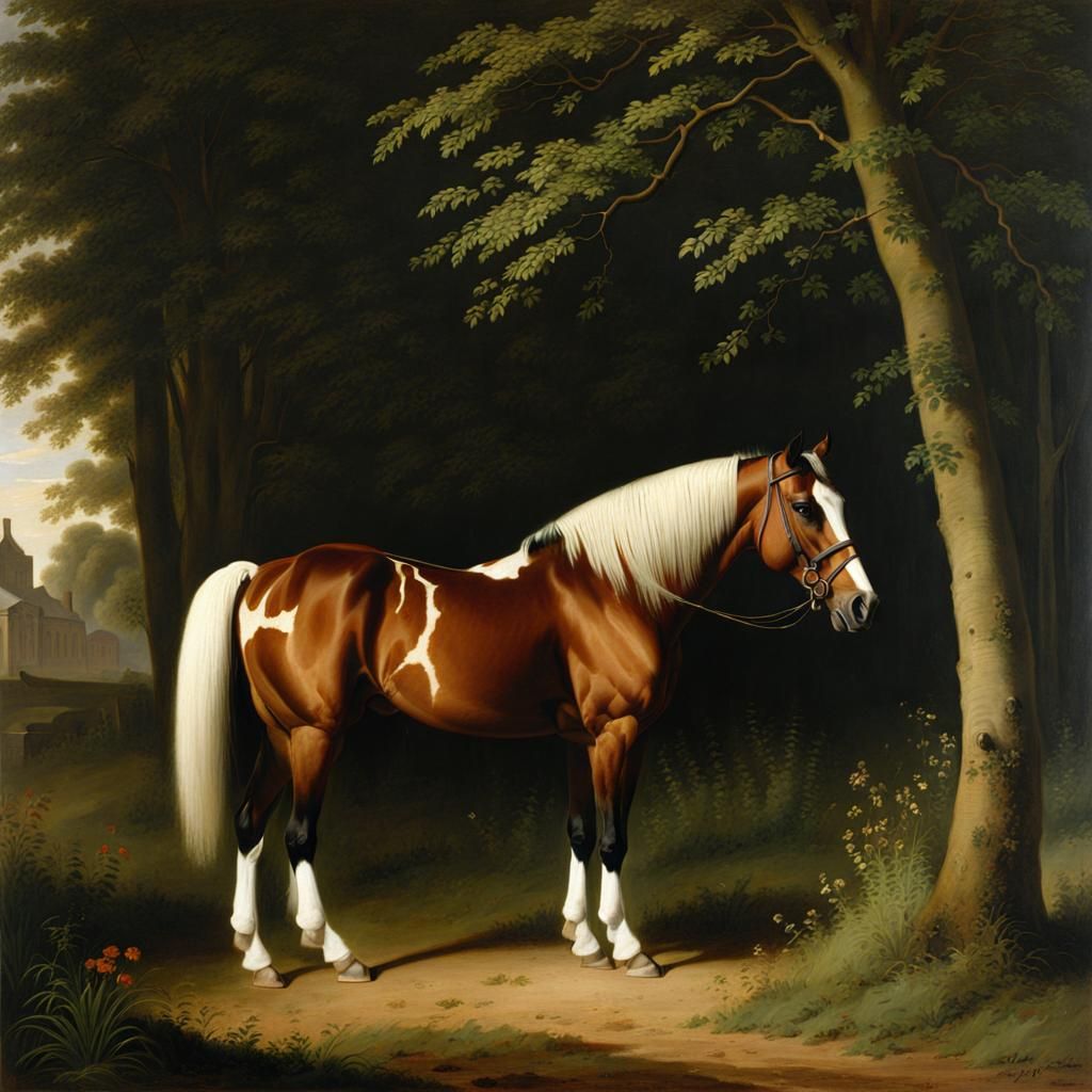 Classic painting of a horse, art by Jacques-Laurent Agasse - AI ...