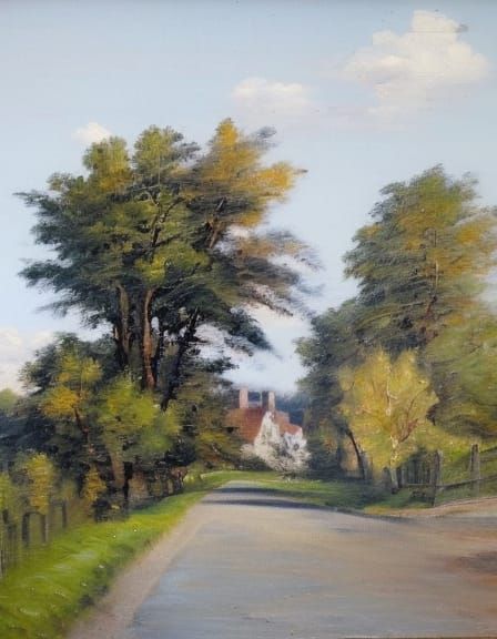 oil painting by Constable