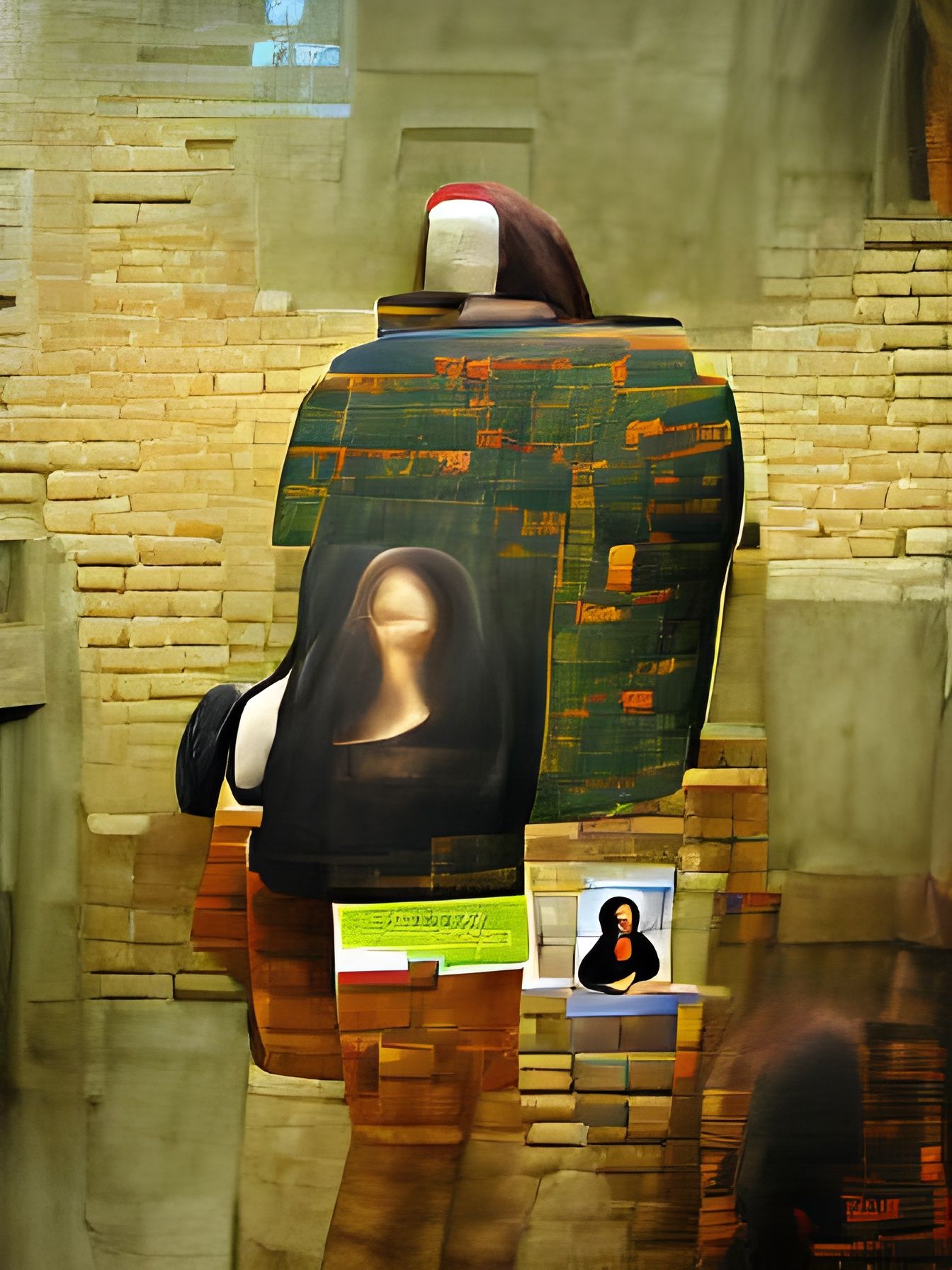 Faceless Mona Lisa