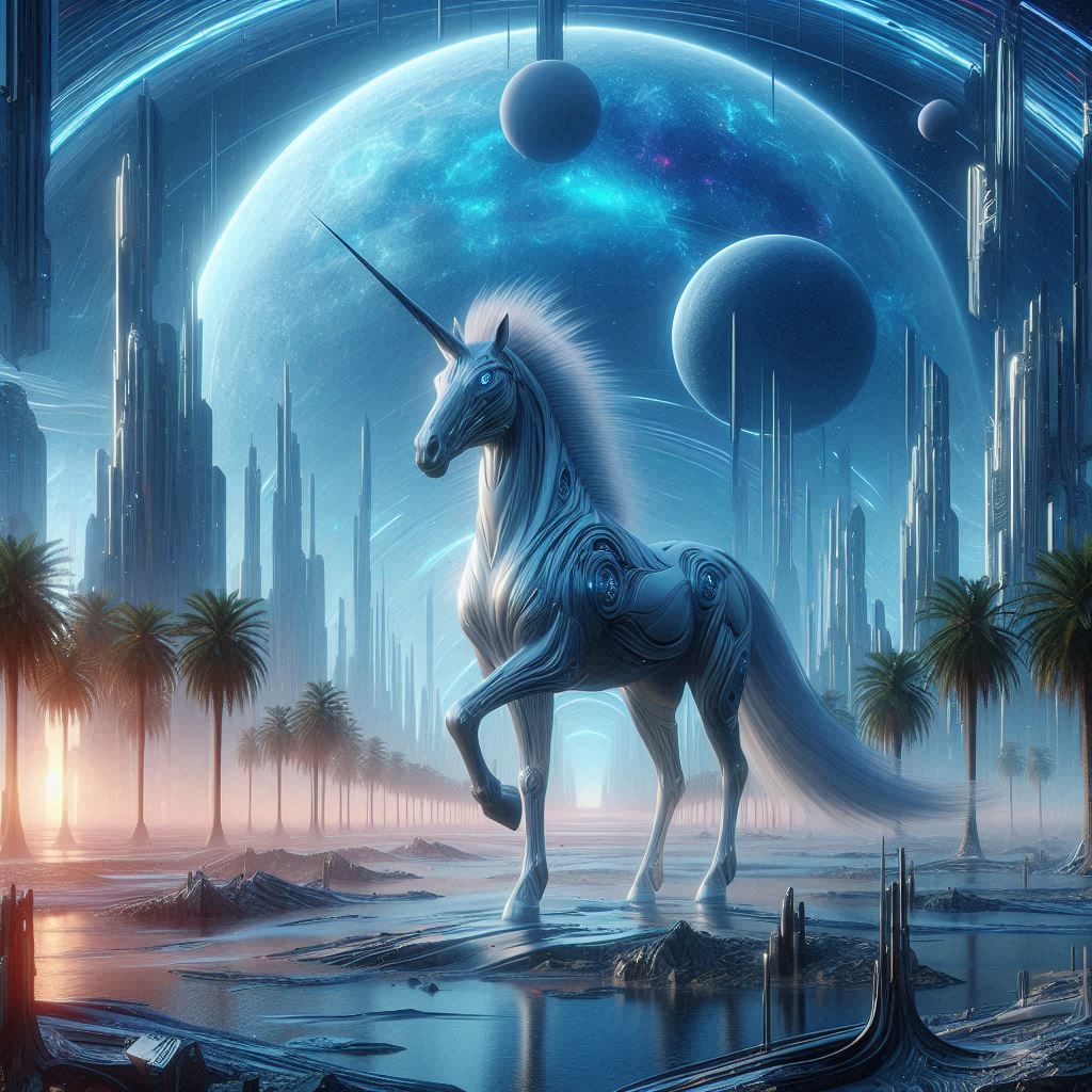 a sci-fi unicorn.