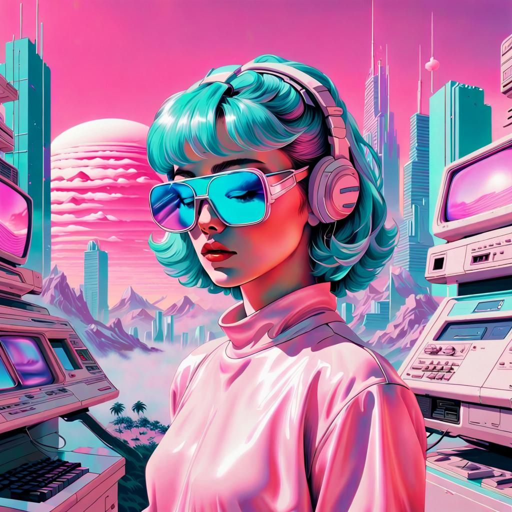 Vaporwave Aesthetic - AI Generated Artwork - NightCafe Creator