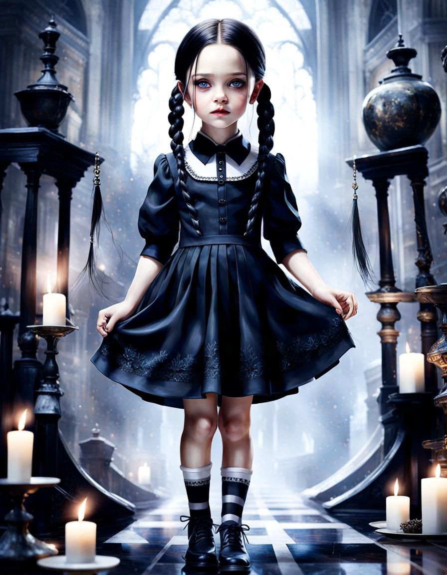 Wednesday Addams Ai Generated Artwork Nightcafe Creator