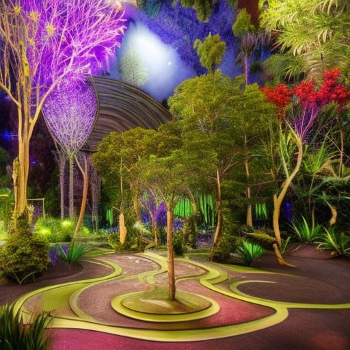Magical Enchanted Gardens AI Generated Artwork NightCafe Creator