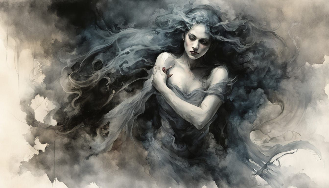 Born from blank page  by @Gothic Vampire Poetry