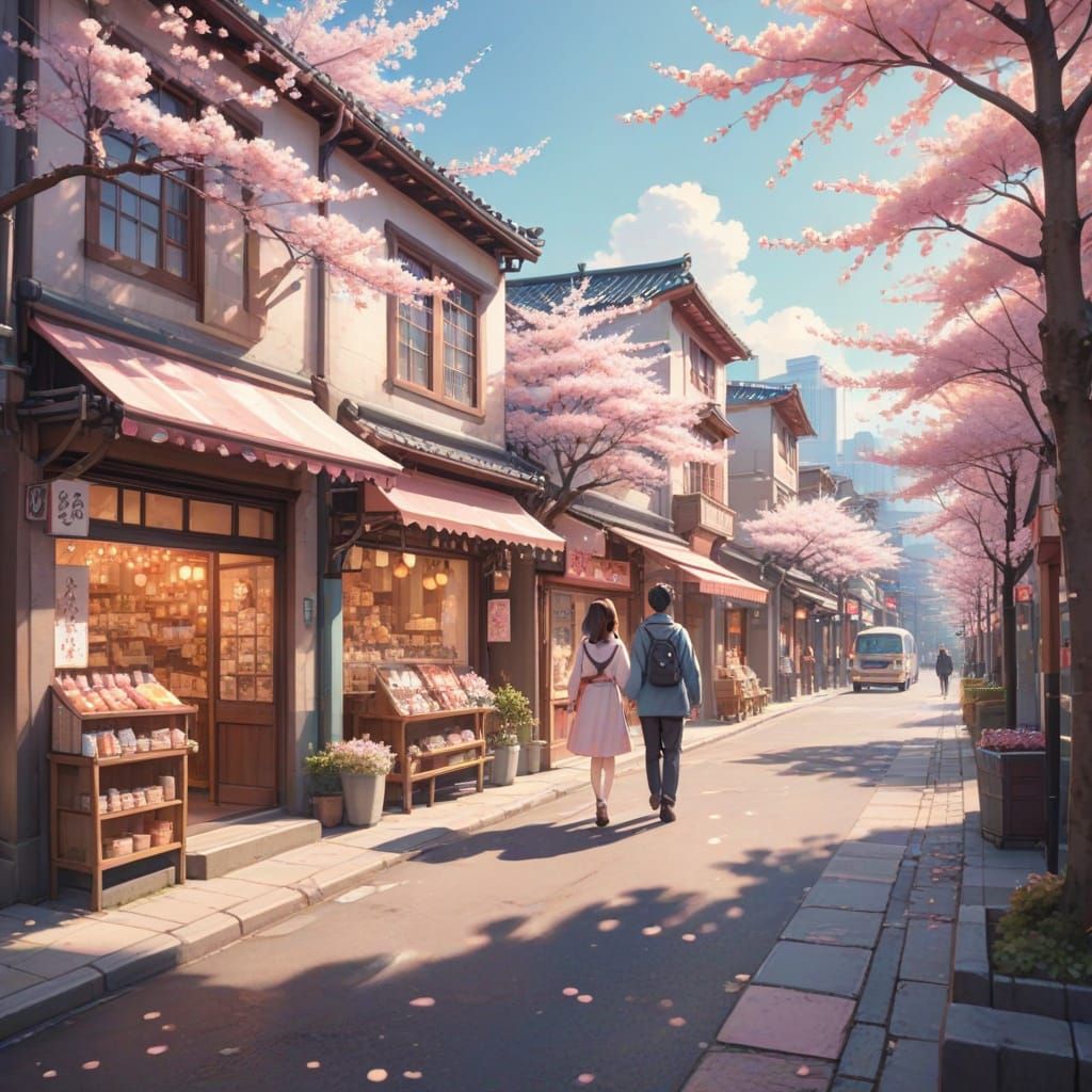 A cute urban scene in Japan.  by @Cru