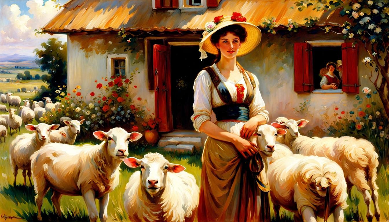 Farm Life 19th Century Style  by @MelanieL