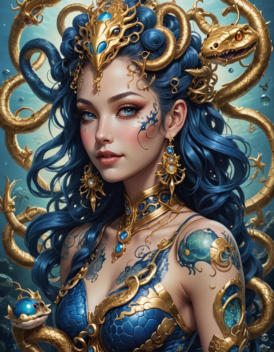 Underwater Snake Goddess #149