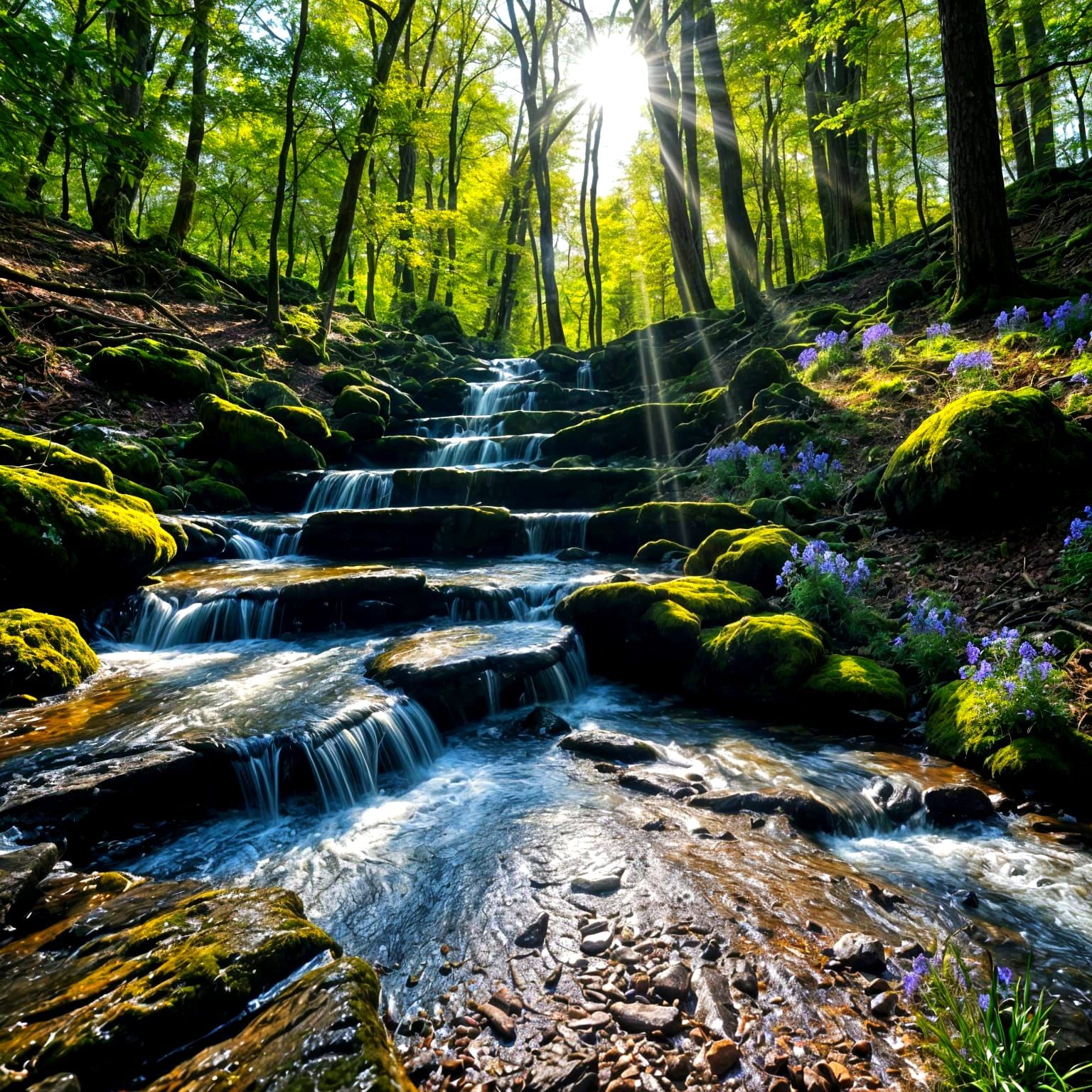 Stepped waterfalls  by @garymac