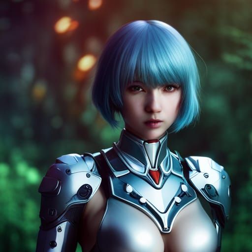 Rei Ayanami , 8k resolution, a masterpiece, 35mm, hyperrealistic, hyper ...