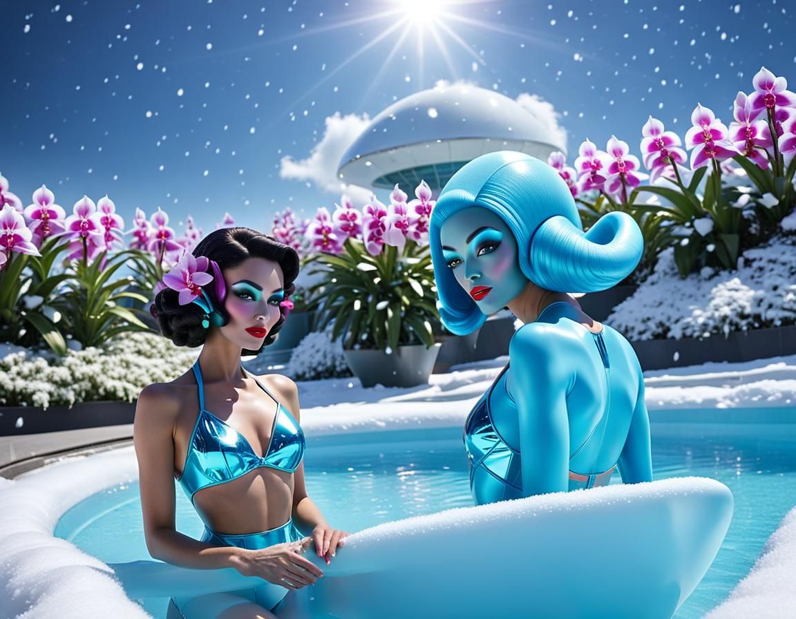 swimming pool on planet Zephyron
