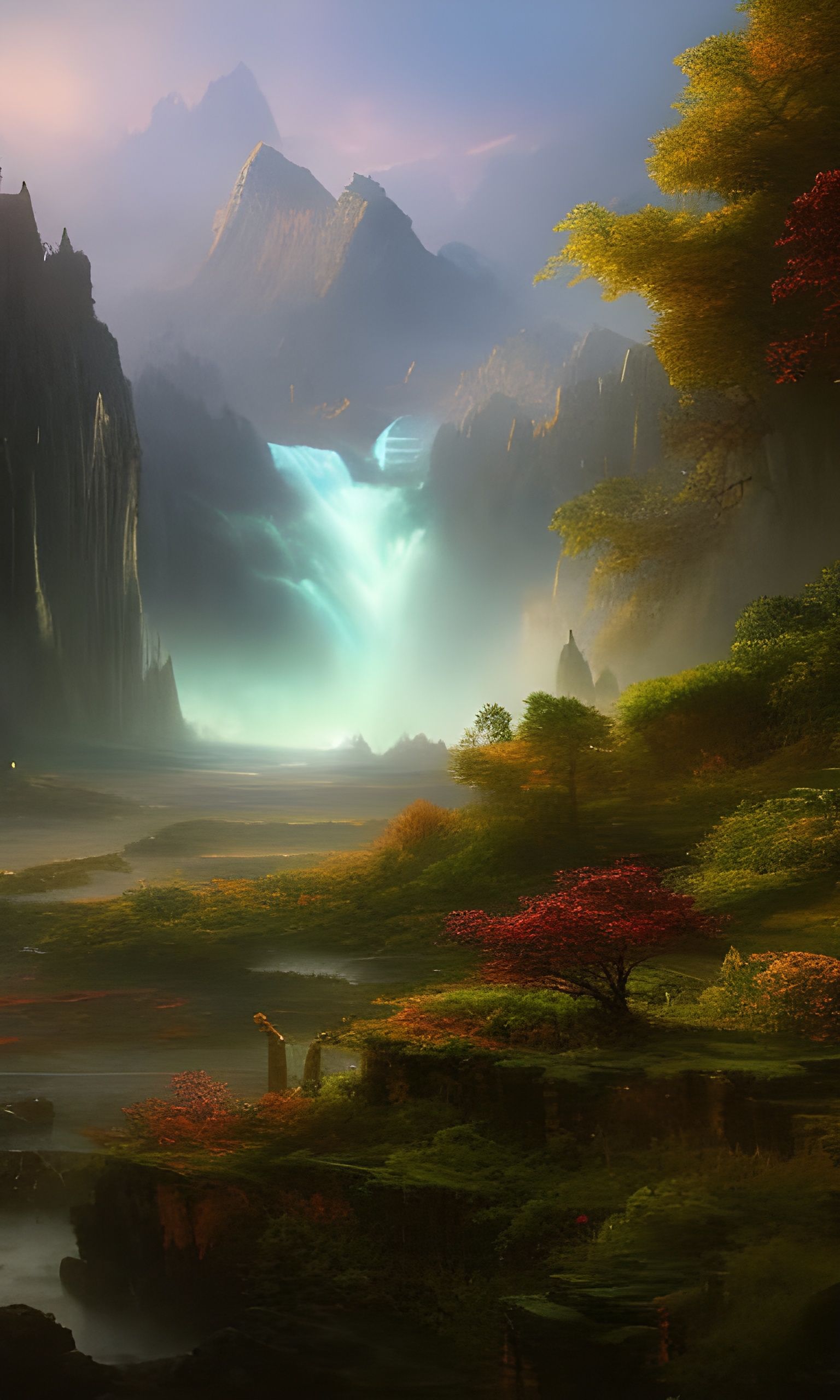 Placid Valley - AI Generated Artwork - NightCafe Creator