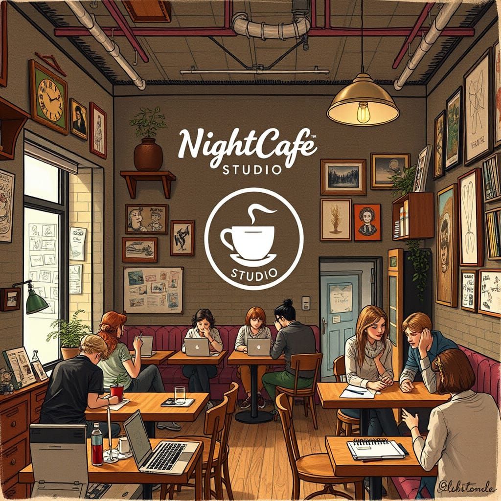 NightCafe Studio, le café des créateurs  by @Biboo