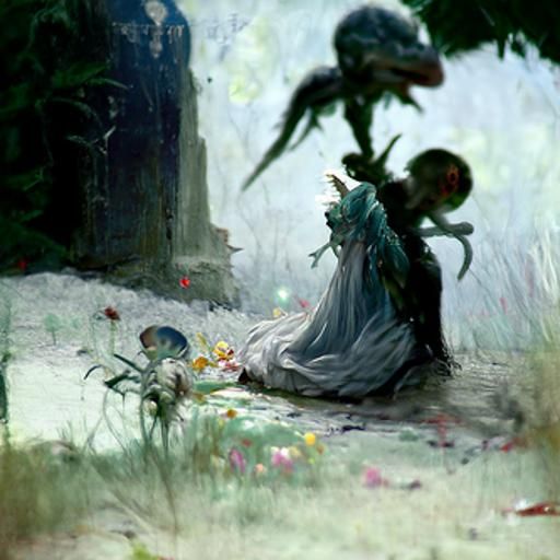 Fairy in garden