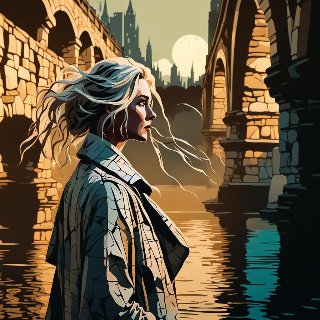 tan trench coat walks purposefully AI Generated Artwork NightCafe