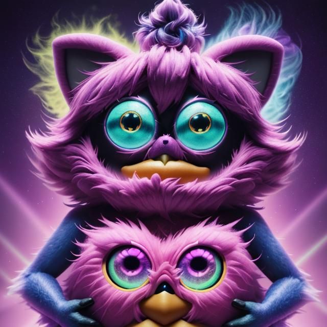 Krybulplops evil evolution of the Furby's 8k resolution holo...