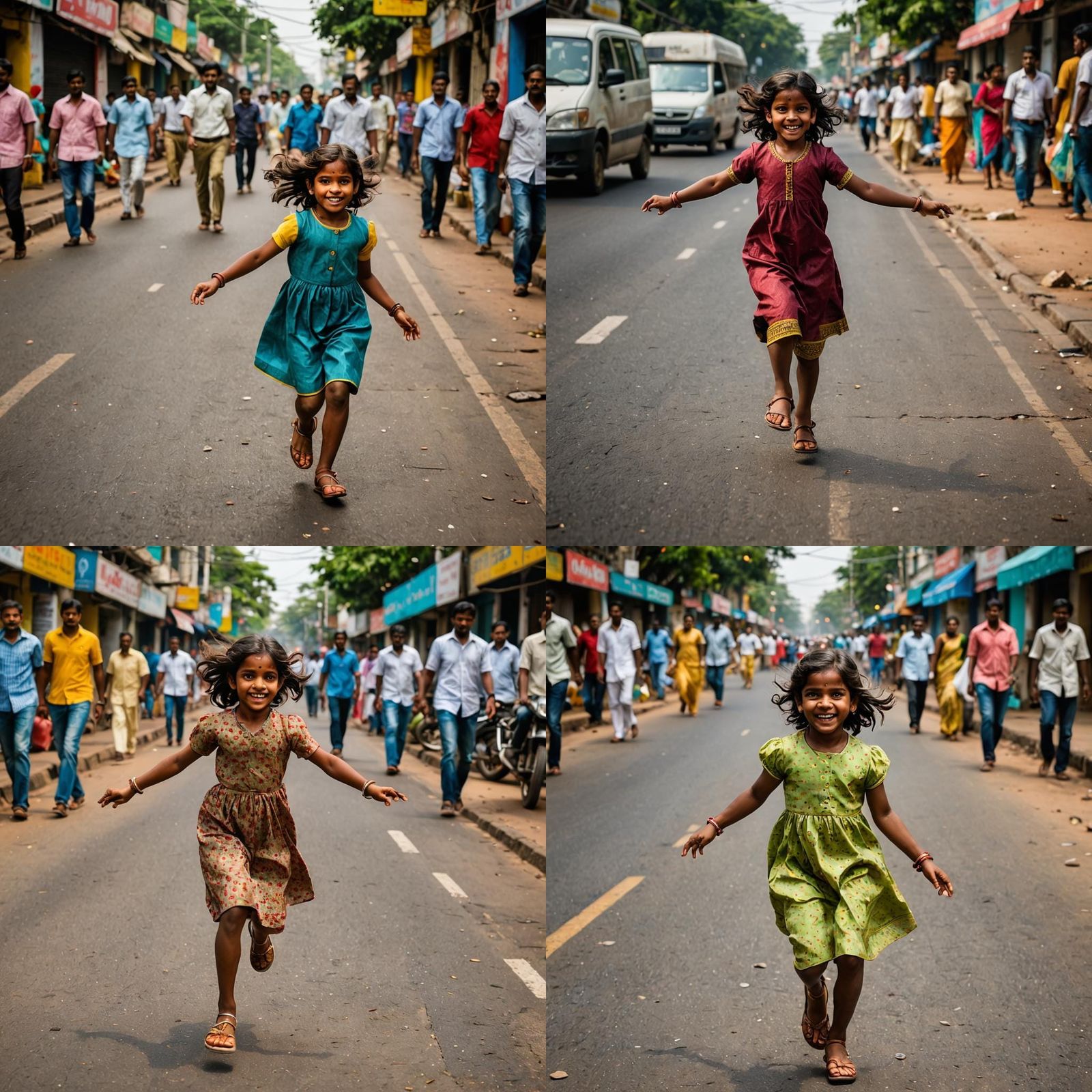 I love Chennai said a little girl skipping through the stree...