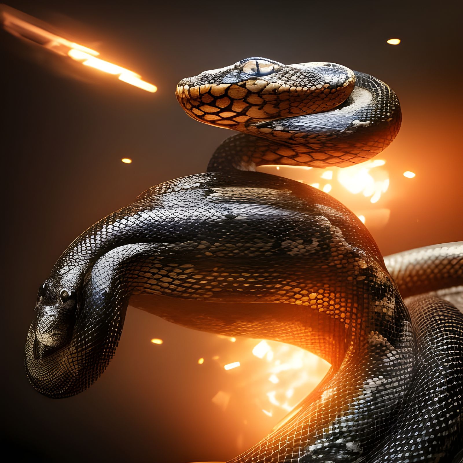 Cobra Snakes - AI Generated Artwork - NightCafe Creator