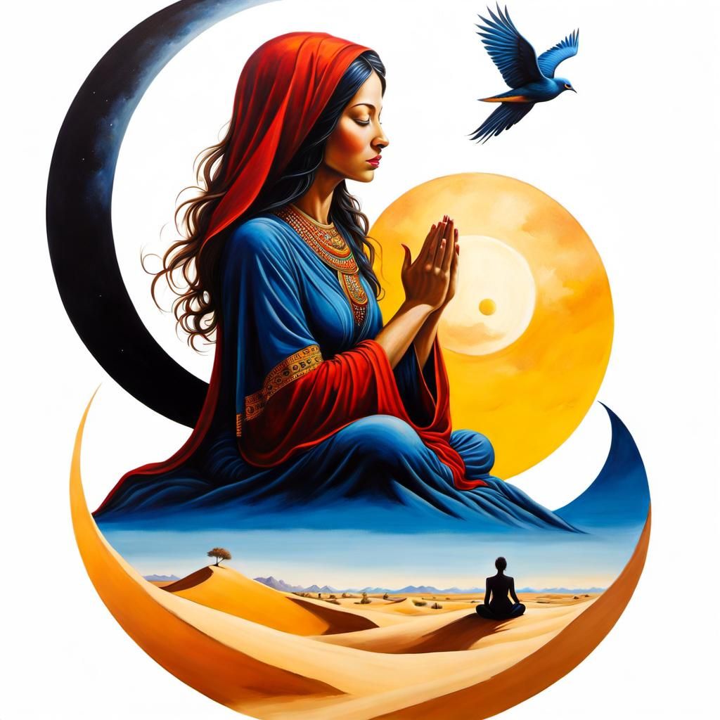 Meditation for peace   by @Raphaelle