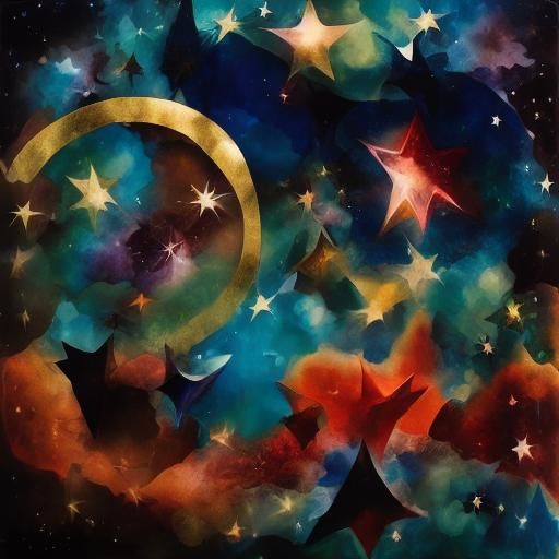 <lora:Starborn1:1.0> Black and white iridescent sparkling co...