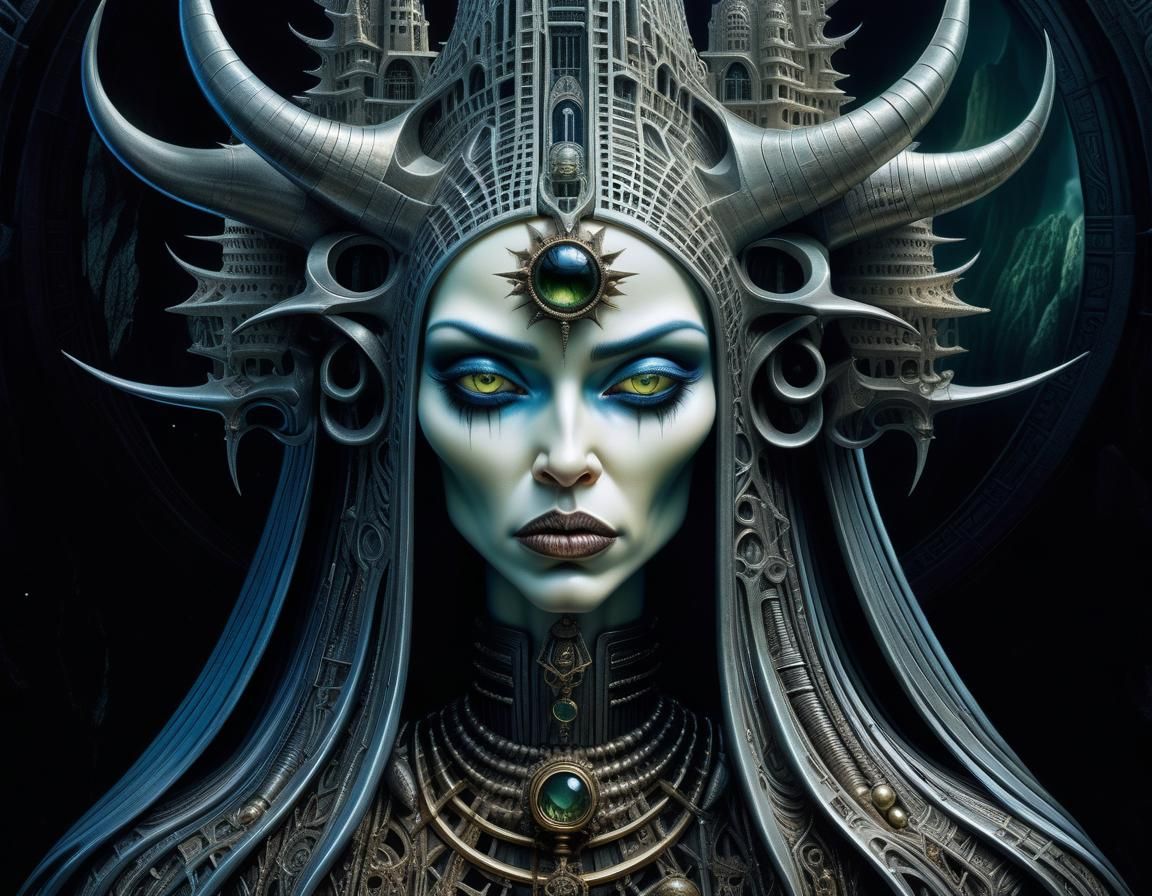 Outstanding alien Queen AI Generated Artwork NightCafe Creator