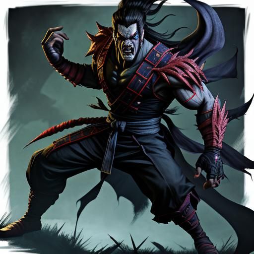 Cinematic film Live action style 2008 TMNT2K3 Mutant Nightmare - Ultimate Drako 100% true form villain character wielding the time scepter a...