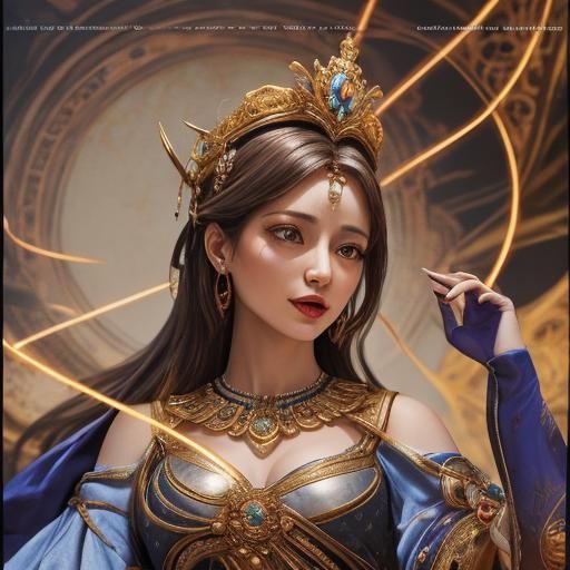 Whimsical dreamy Anthropomorphic Venus Hybrid Humanoid Venus...